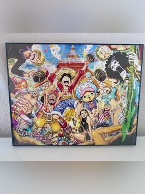 Anime Manga tony chopper monkey d luffy mugiwara post print framed 11” x 14”